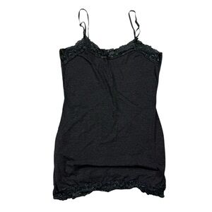 Two Zenana Outfitters Black Lace Camisole Set Size Mediums (2-Pack)